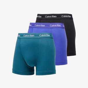 Calvin Klein Cotton Stretch Classic Fit Trunk 3-Pack Spectrum Blue/ Black/ Atlantic Deep