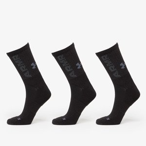 Under Armour 3-Maker Cushioned Mid-Crew 3-Pack Socks Black