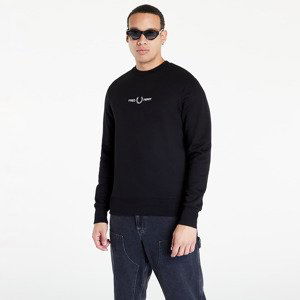 FRED PERRY Embroidered Sweatshirt Black