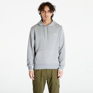 FRED PERRY Tipped Hooded Sweatshirt Steel Marl