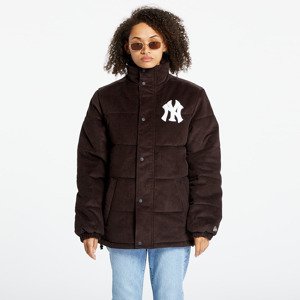 New Era New York Yankees MLB Brown Puffer Jacket UNISEX Nfl Brown Suede/ White