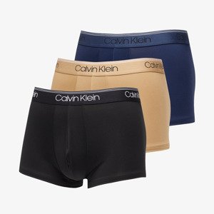 Calvin Klein Microfiber Stretch-Low Rise Boxer 3-Pack Black/ Tigers Eye/ Blue Shadow