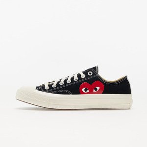 Converse x Comme des Garcons PLAY Chuck 70 Black/ White/ High Risk Red