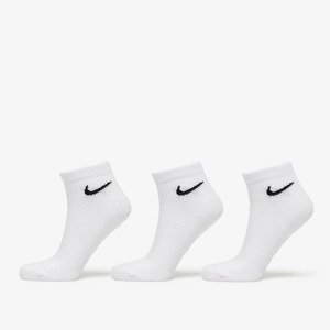 Nike Everyday Cush Ankle Socks 3-Pack White/ Black