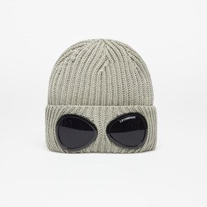 C.P. Company Extrafine Merino Wool Goggle Beanie Silver Sage