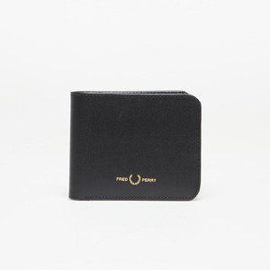 FRED PERRY Burnished Leathr B'Fold Wallet Black