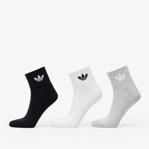 adidas Mid Ankle Sock 3-Pack White/ Medium Grey Heather/ Black