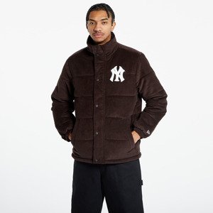 New Era New York Yankees MLB Brown Puffer Jacket UNISEX Nfl Brown Suede/ White