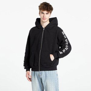 PLEASURES Oe Zip Up Hooded Sweatshirt Black