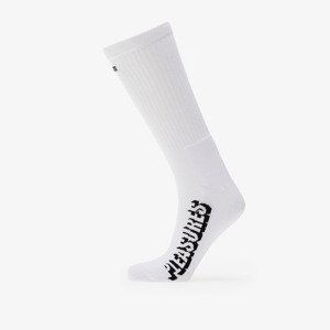 PLEASURES Knock Out Socks White