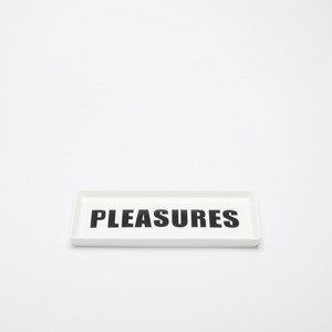 PLEASURES Pleasures Ceramic Tray White