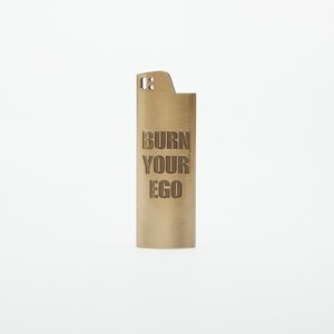 PLEASURES Ego Lighter Case Brass