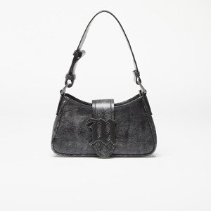 MISBHV Leather Shoulder Bag Small Washed Black