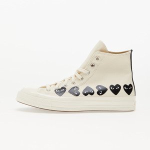 Converse x Comme des Garçons PLAY Chuck 70 Hi Multi Heart Milk/ Black/ Egret