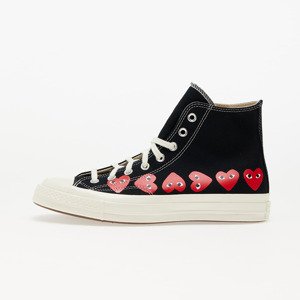 Converse x Comme des Garçons PLAY Chuck 70 Hi Multi Heart Black/ Hi Risk Red/ Egret