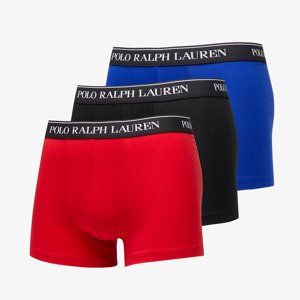 Ralph Lauren Stretch Cotton Classic Trunk 3-Pack Blue/ Red/ Black