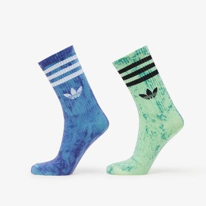 adidas Tie Dye Socks 2-Pack Preloved Blue/ Night Flash/ Semi Green Spark