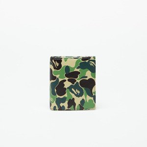 A BATHING APE ABC Camo Mini Wallet Green