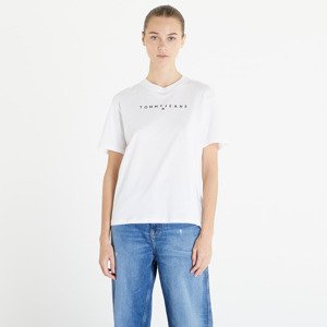 Tommy Jeans Relaxed New Linear Short Sleeve Tee White