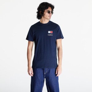 Tommy Jeans Slim Essential Flag Short Sleeve Tee Dark Night Navy