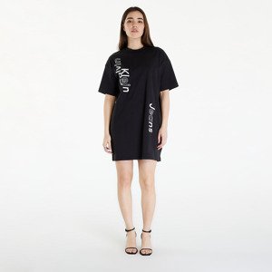 Calvin Klein Jeans Multi Placement Logo Dress Black