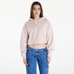 Calvin Klein Jeans Woven Label Hoodie Sepia Rose