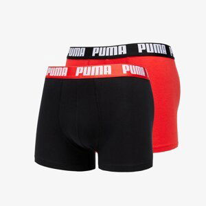 Puma 2 Pack Basic Boxers Red/ Black