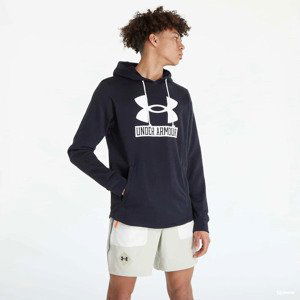 Under Armour Rival Terry Logo Hoodie Black/ Onyx White