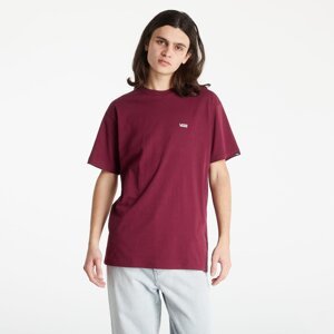 Vans Left Chest Logo Tee Burgundy