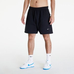 Nike Solo Swoosh Men's Brushed-Back Fleece Shorts Black/ White