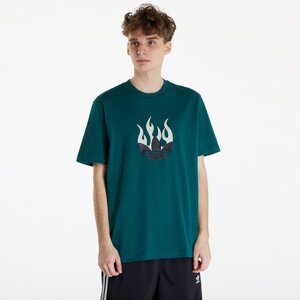 adidas Flames Logo Tee Collegiate Green