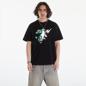 A BATHING APE Liquid Camo Ape Face Star Tee Black/ Olive Drab