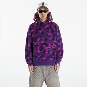 A BATHING APE Color Camo Shark Pullover Hoodie Purple