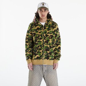 A BATHING APE Abc Camo Shark Full Zip Hoodie Green