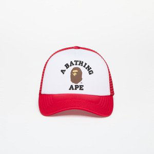 A BATHING APE College Mesh Cap Red