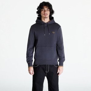 FRED PERRY Tipped Hooded Sweatshirt Anchgrey/ Dkcaram