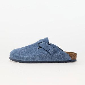 Birkenstock Boston BS Suede Leather Elemental Blue