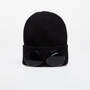 C.P. Company Cotton Goggle Beanie Black