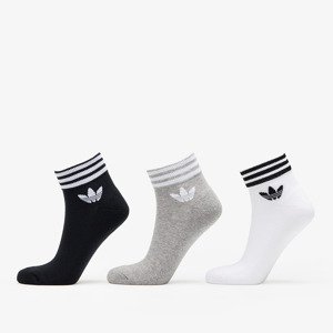 adidas Originals Trefoil Ankle Socks 3-Pack White/ Black/ Gray