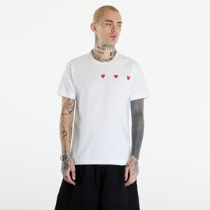 Comme des Garçons PLAY Short Sleeve Logo Print T-Shirt UNISEX White