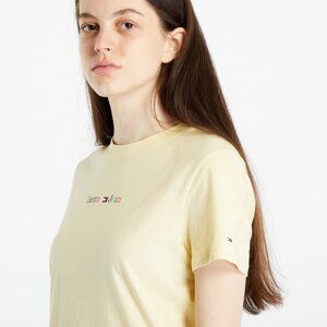 Tommy Jeans Regular Color Serif T-Shirt Yellow