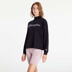 Champion Long Sleeves High Neck T-Shirt Black