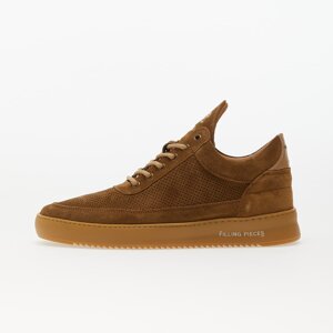 Filling Pieces Low Top Perforated Suede Brown