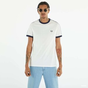 FRED PERRY Taped Ringer T-shirt Snow White