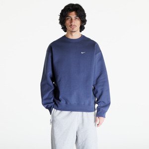 Nike Solo Swoosh Men's Fleece Crew Thunder Blue/ White