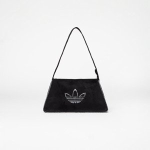 adidas Rhinestones Fake Suede Shoulder Bag Black