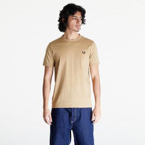 Tričko FRED PERRY Ringer T-Shirt Warm Stone/ Black M