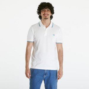 FRED PERRY Twin Tipped Shirt Snow White/ Warm grey/ Ocean