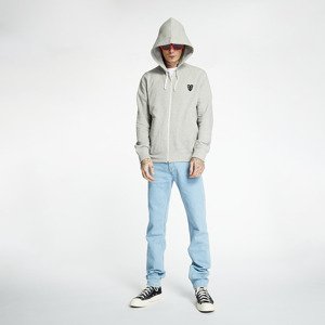 Comme des Garcons PLAY Full Zip Hoodie Grey