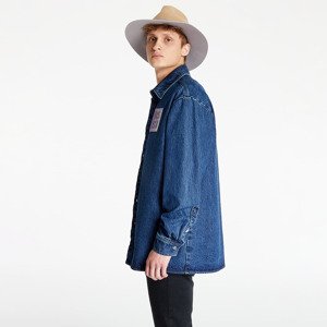 RAF SIMONS Straight Fit Denim Shirt Navy